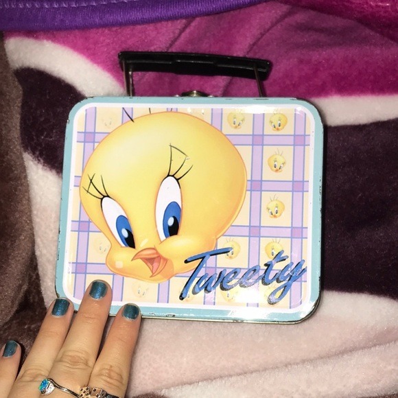 VINTAGE 90’S TWEETY BIRD TIN CASE - Picture 1 of 5